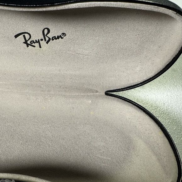 RAY-BAN Black Clamshell Glasses Eyeglasses Sunglasses Case Empty Holder - Picture 6 of 7